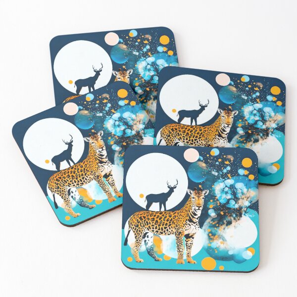 Item preview, Bubbles series, wild animals reindeer feline designed and sold by janjacbu.