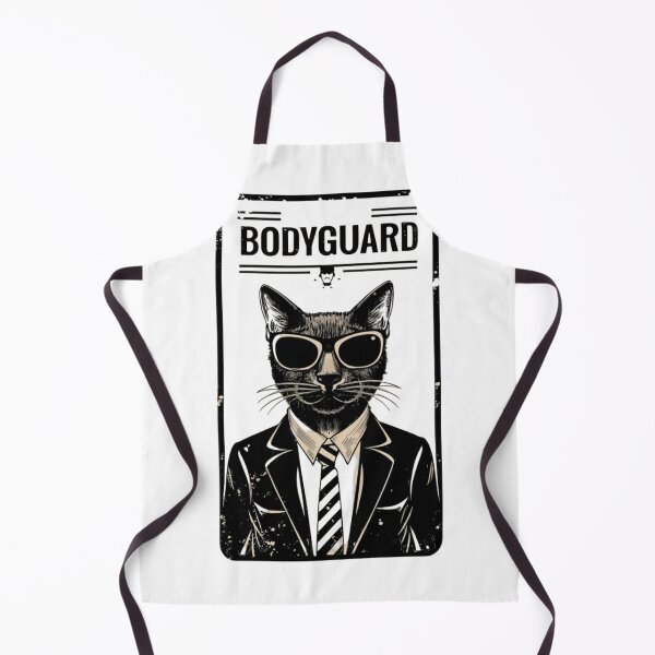 Item preview, Black Cat Bodyguard Crazy Vintage Funny Cat Owner designed and sold by ratchawoot.