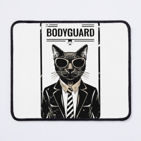 Item preview, Black Cat Bodyguard Crazy Vintage Funny Cat Owner designed and sold by ratchawoot.
