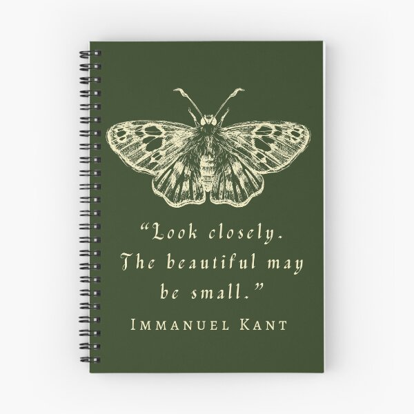 Item preview, Immanuel Kant  portrait and quote: Look closely, the beautiful may be small. designed and sold by artbleed.