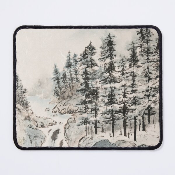 Item preview, Peaceful Winter Landscape - Traditional Chinese Ink Painting designed and sold by mingjan.