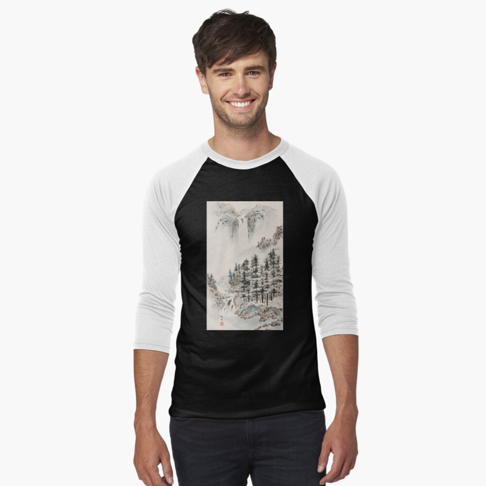 Item preview, Baseball ¾ Sleeve T-Shirt designed and sold by mingjan.