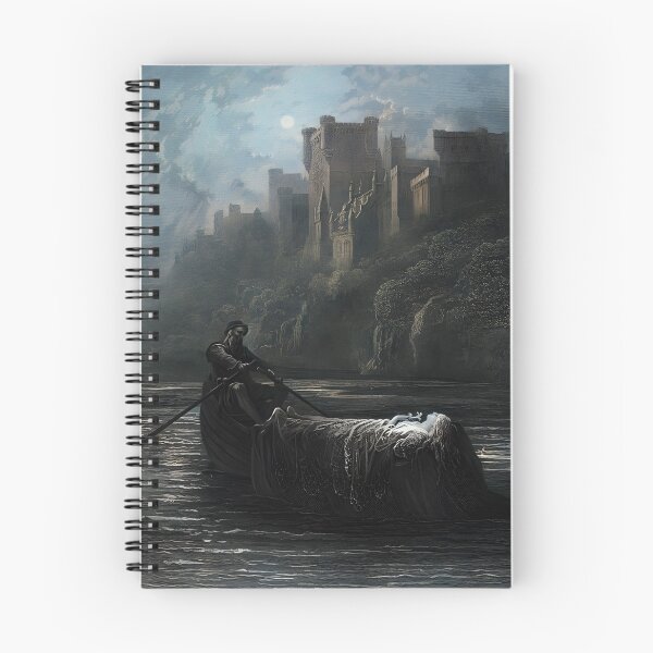 Item preview, The Body of Elaine Taken to King Arthur's Palace - Gustave Doré designed and sold by darkgothicart.