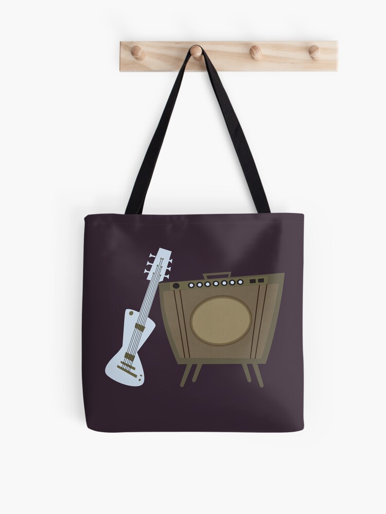 Thumbnail 1 of 2, Tote Bag, Retro Guitar and Amp designed and sold by CarlaBaremb.