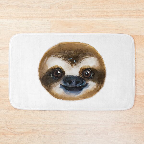 Item preview, Sloth face watercolour painting designed and sold by Funsize-Art.
