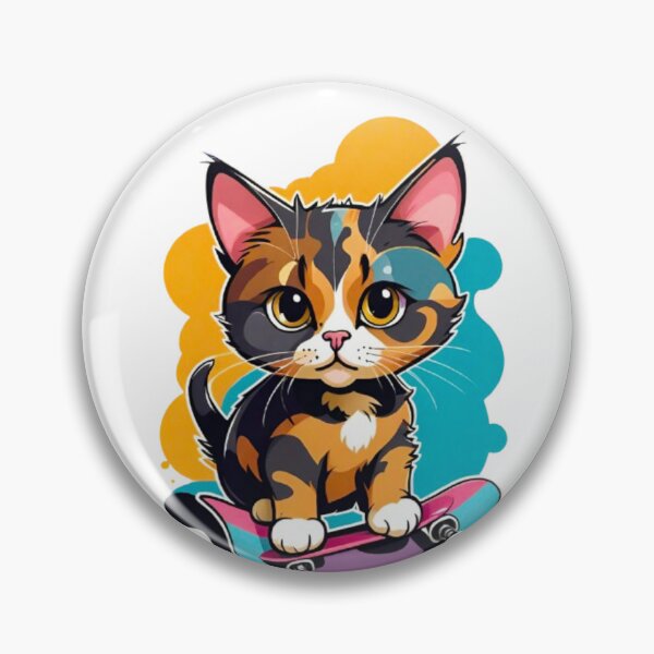 Item preview, Cute cat tortie skateboard designed and sold by KorArtStudio.