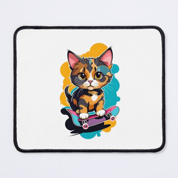 Item preview, Cute cat tortie skateboard designed and sold by KorArtStudio.