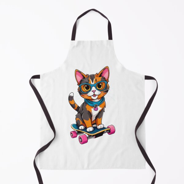 Item preview, Cool cat tortie skateboard designed and sold by KorArtStudio.