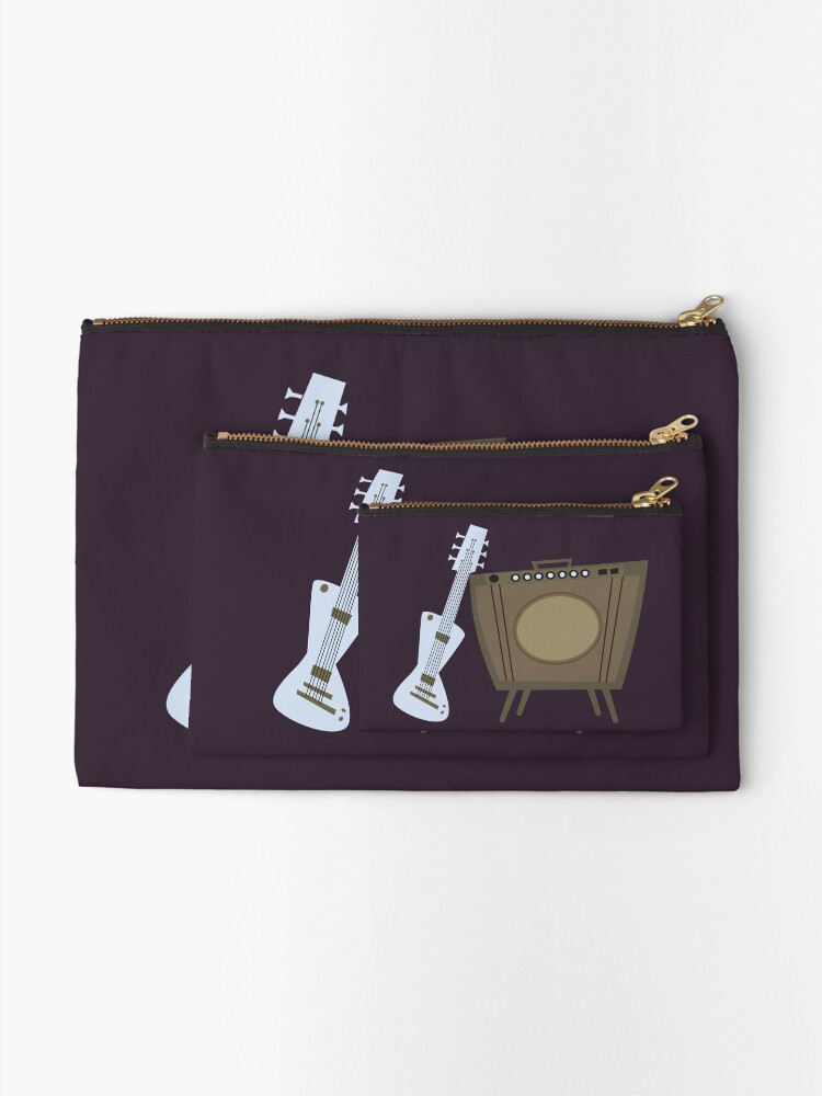Thumbnail 2 of 4, Zipper Pouch, Retro Guitar and Amp designed and sold by CarlaBaremb.