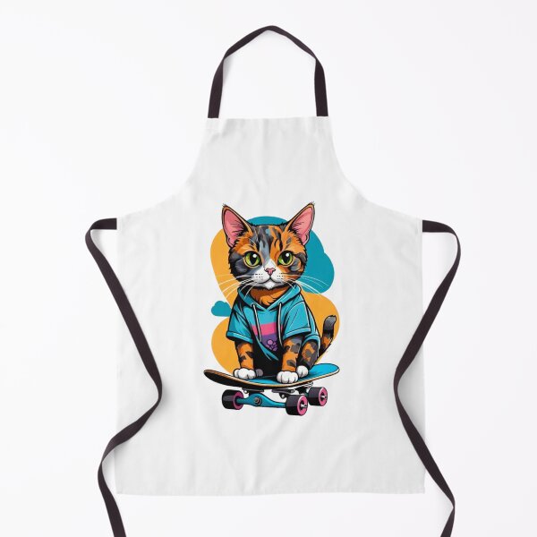 Item preview, Cute cat tortie art skateboard designed and sold by KorArtStudio.