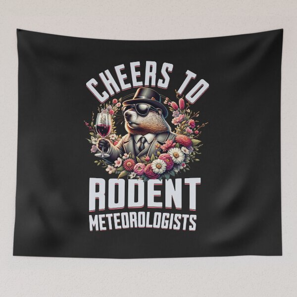 Item preview, Cheers To Rodent Meteorologists Groundhog Day Spring Design designed and sold by woormle.