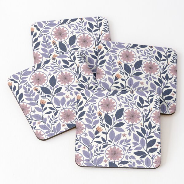 Item preview, Mid Century Modern Botanical Flower Pattern  Lilac designed and sold by Prints and Lifestyle.
