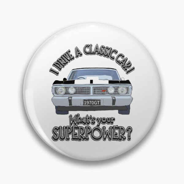Item preview, Falcon GT Black - I DRIVE A CLASSIC CAR, whats your SuperPower? designed and sold by Michael van der Hoorn.