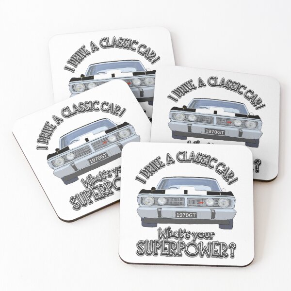Item preview, Falcon GT Black - I DRIVE A CLASSIC CAR, whats your SuperPower? designed and sold by Michael van der Hoorn.