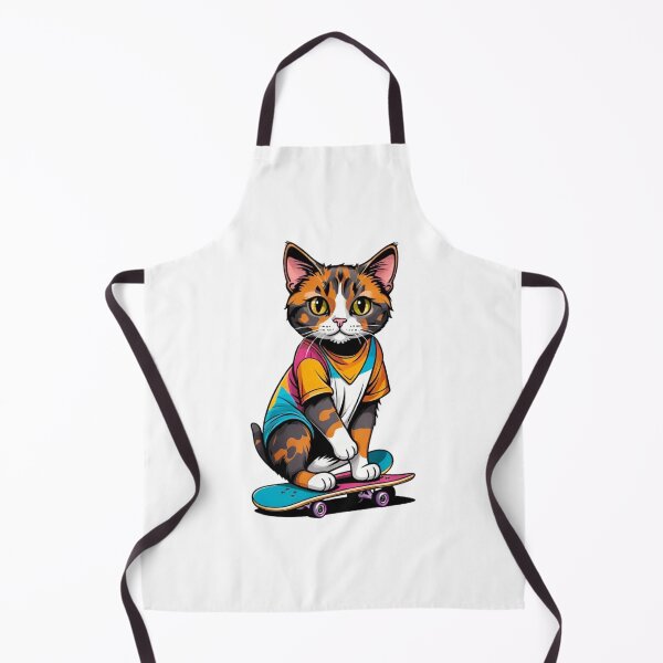 Item preview, Cool cat tortie art skateboard designed and sold by KorArtStudio.