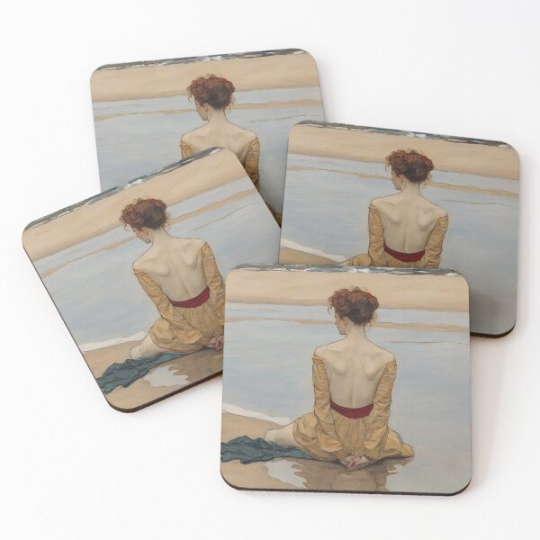 Item preview, Woman on the beach. After the ebb comes the flood designed and sold by Working-Woman.
