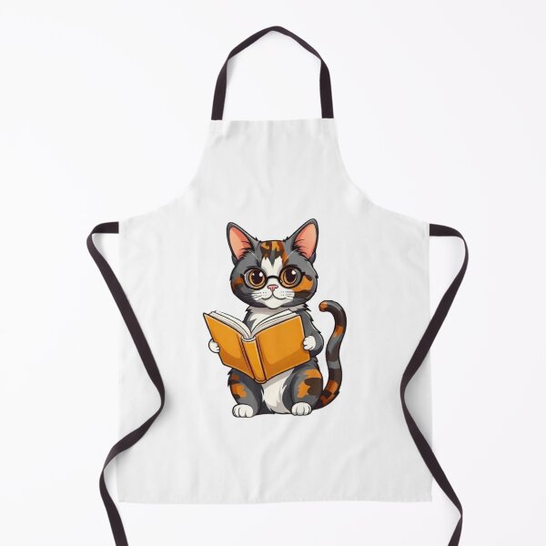 Item preview, Cute cat tortie reading book designed and sold by KorArtStudio.