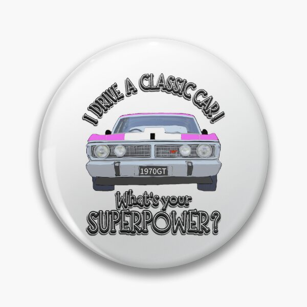 Item preview, Falcon GT Hot Pink - I DRIVE A CLASSIC CAR, whats your SuperPower? designed and sold by Michael van der Hoorn.