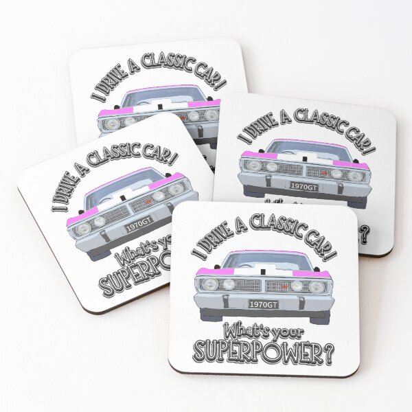 Item preview, Falcon GT Hot Pink - I DRIVE A CLASSIC CAR, whats your SuperPower? designed and sold by Michael van der Hoorn.