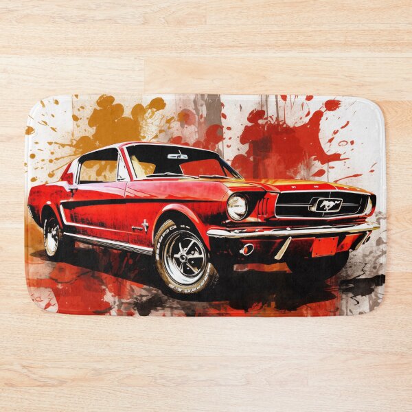 Item preview, 1965 Mustang Classic Car Stencil Art Print designed and sold by StefNomadLife.