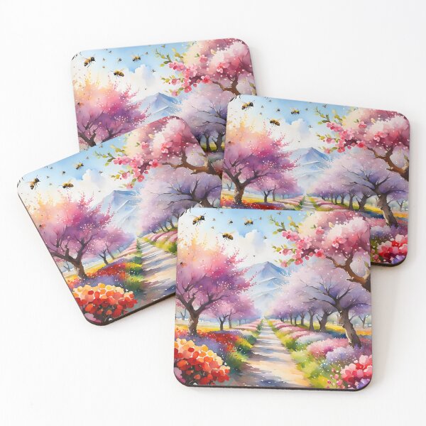 Item preview, An orchard in full bloom, the bees are happy designed and sold by LordFalcon.