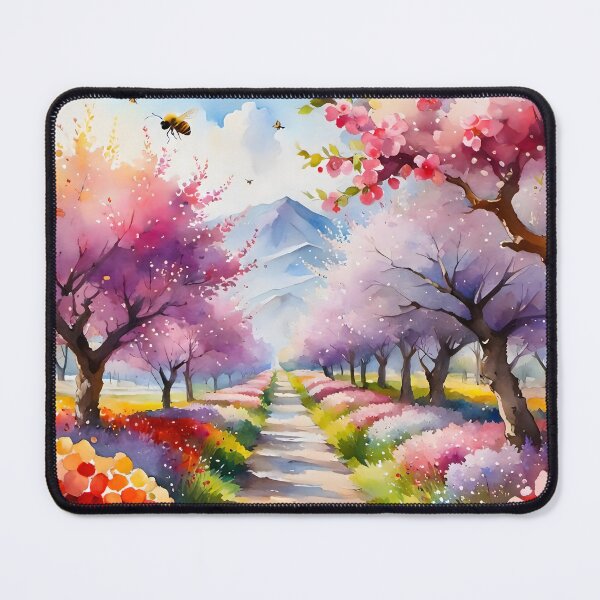 Item preview, An orchard in full bloom, the bees are happy designed and sold by LordFalcon.