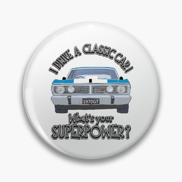 Item preview, Falcon GT Electric Blue - I DRIVE A CLASSIC CAR, whats your SuperPower? designed and sold by Michael van der Hoorn.
