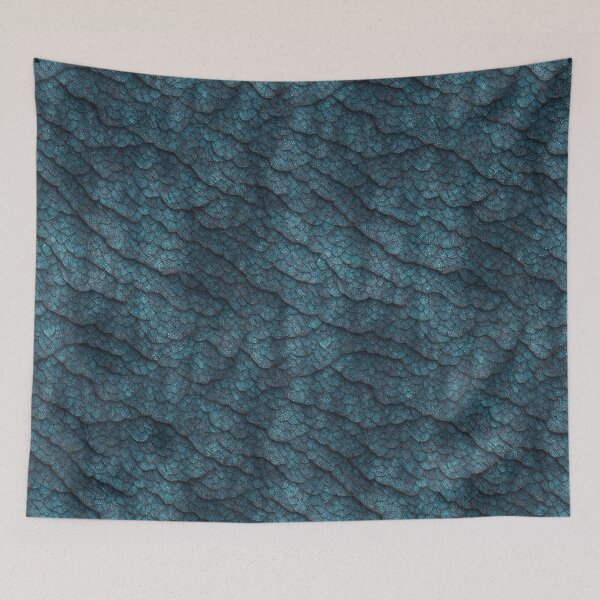 Item preview, Dragon Skin pattern, dark blue designed and sold by CoolPixels.