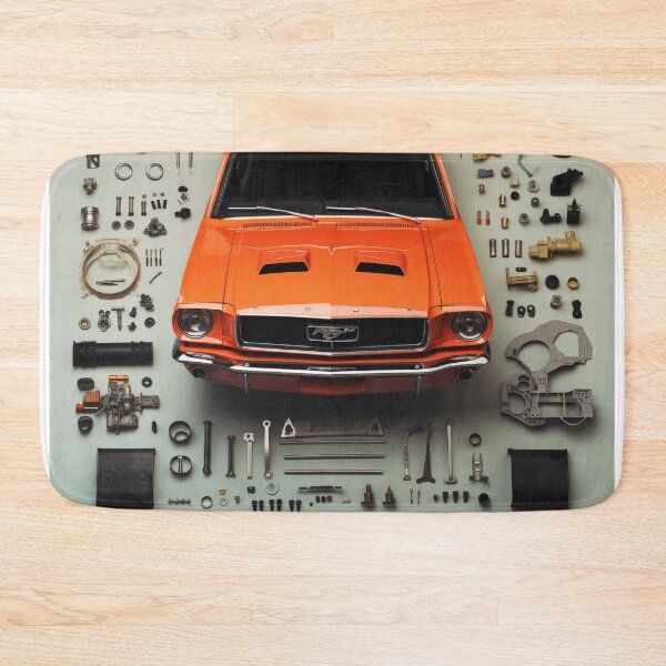 Item preview, 1965 Mustang Classic Car Knolling Craft designed and sold by StefNomadLife.