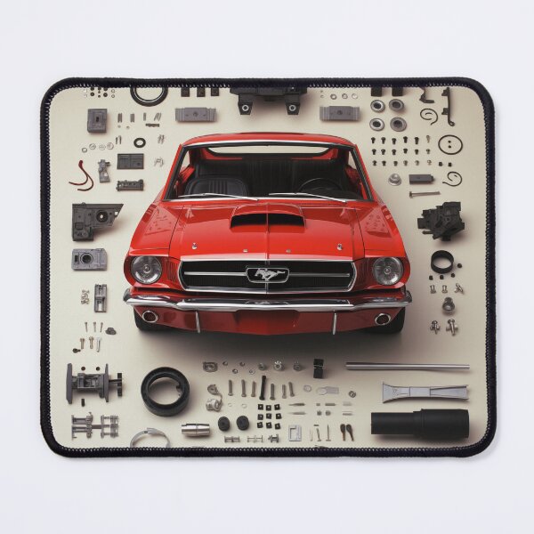Item preview, 1965 Mustang Classic Car Knolling Craft designed and sold by StefNomadLife.