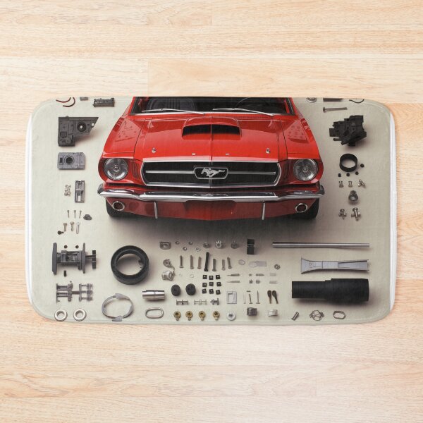 Item preview, 1965 Mustang Classic Car Knolling Craft designed and sold by StefNomadLife.