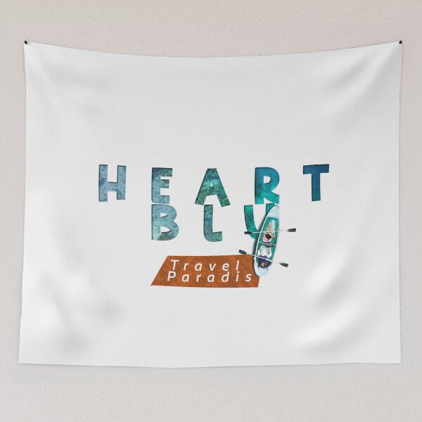 Item preview, blue heart designed and sold by JusteMoussi.