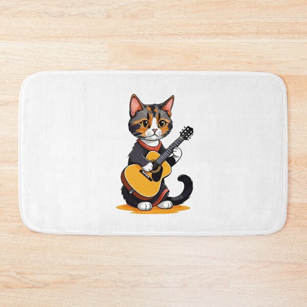 Item preview, Cat tortie guitar  designed and sold by KorArtStudio.