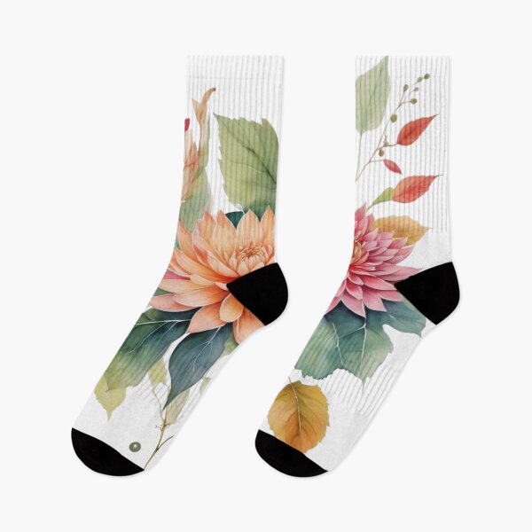 Item preview, Dahlia watercolor painting 03 designed and sold by I-HERE.