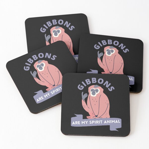 Item preview, Gibbons are my spirit animal designed and sold by GasconyPassion.