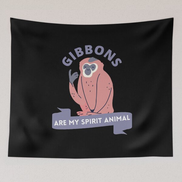 Item preview, Gibbons are my spirit animal designed and sold by GasconyPassion.