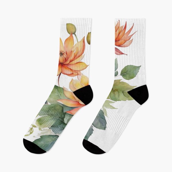 Item preview, Dahlia watercolor painting 04 designed and sold by I-HERE.