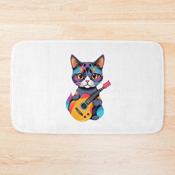 Item preview, Cute cat tortie guitar  designed and sold by KorArtStudio.