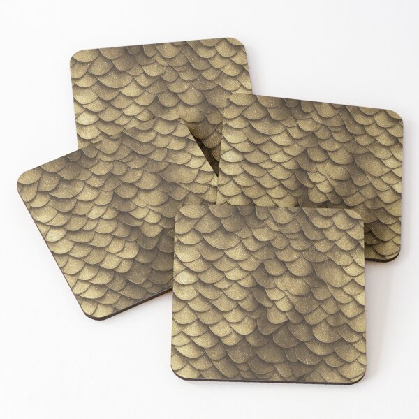 Item preview, Dragon Skin design, metallic golden color designed and sold by CoolPixels.