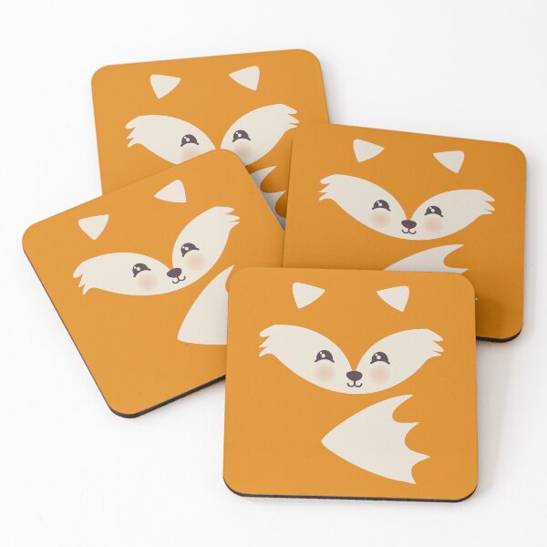 Item preview, Fox on orange background designed and sold by messy-nessie.