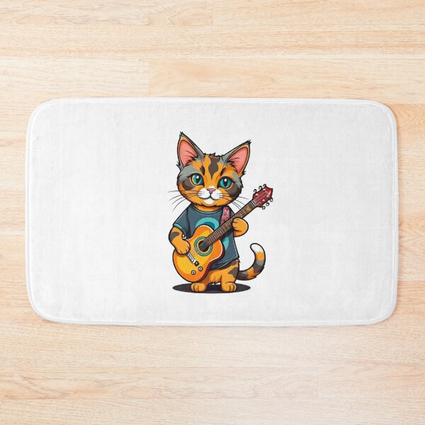 Item preview, Cool cat tortie guitar  designed and sold by KorArtStudio.