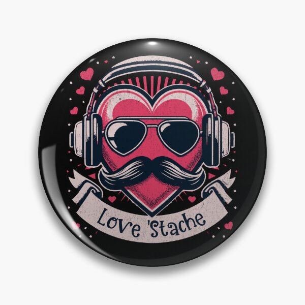 Item preview, Love 'Stache - Funny Moustache Valentine's Day designed and sold by Urban-Alien.