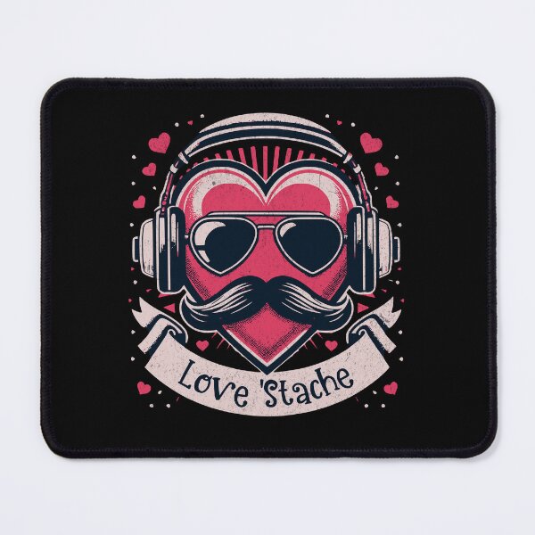 Item preview, Love 'Stache - Funny Moustache Valentine's Day designed and sold by Urban-Alien.