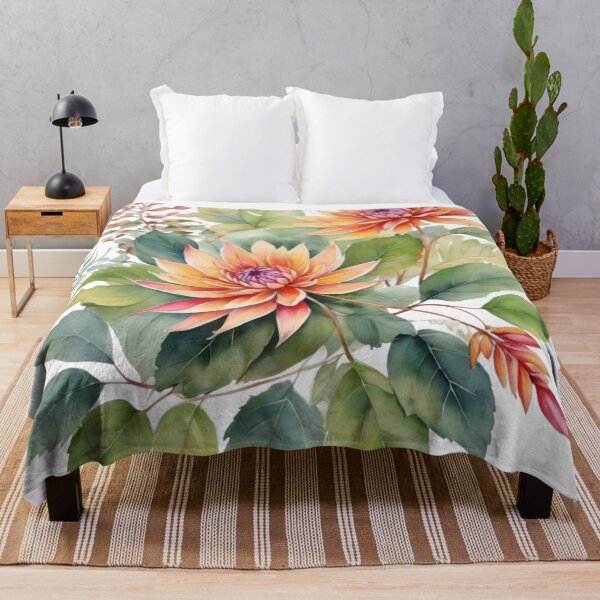 Item preview, Dahlia watercolor painting 07 designed and sold by I-HERE.