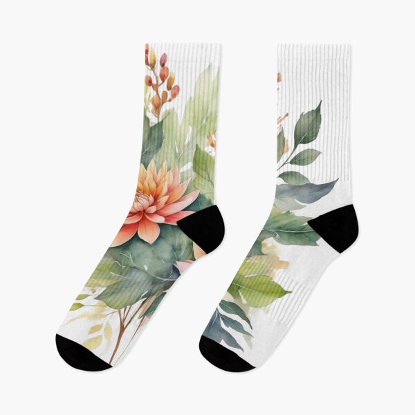 Item preview, Dahlia watercolor painting 08 designed and sold by I-HERE.