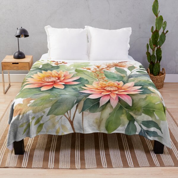Item preview, Dahlia watercolor painting 08 designed and sold by I-HERE.