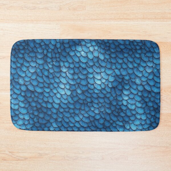 Item preview, Sky blue dragon scale pattern, dragon skin texture designed and sold by CoolPixels.