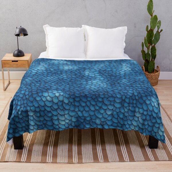 Item preview, Sky blue dragon scale pattern, dragon skin texture designed and sold by CoolPixels.