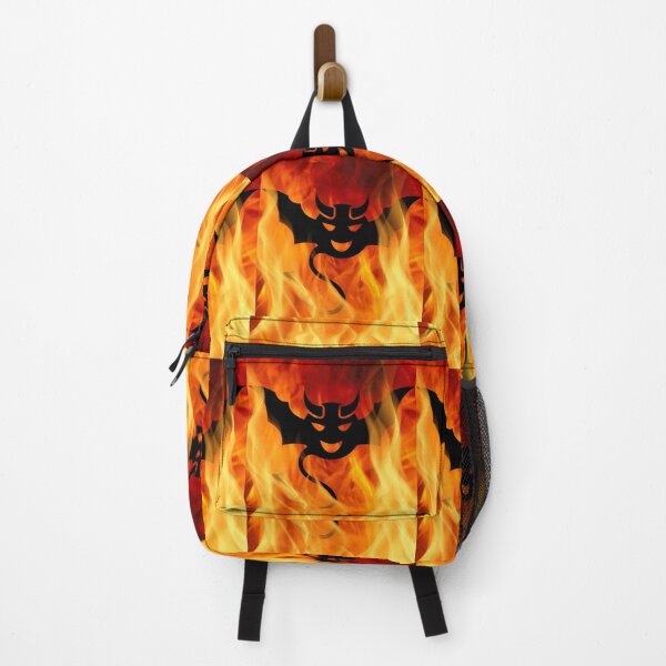 Item preview, Devil Emoji surrounded by flames designed and sold by BeSassy.