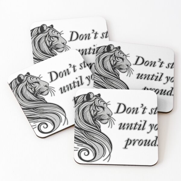 Item preview, Tiger of Greatness - Don't Stop Until You're Proud designed and sold by nncreator.